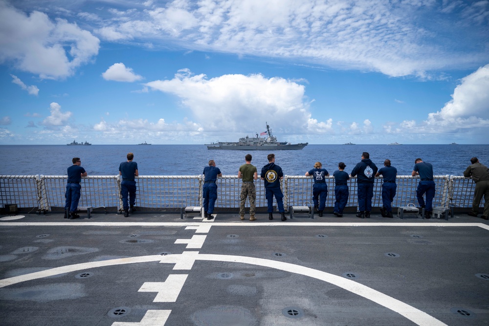 RIMPAC 2022 Fleet Sails in Formation