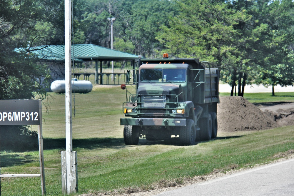 Fort McCoy Range Maintenance at work