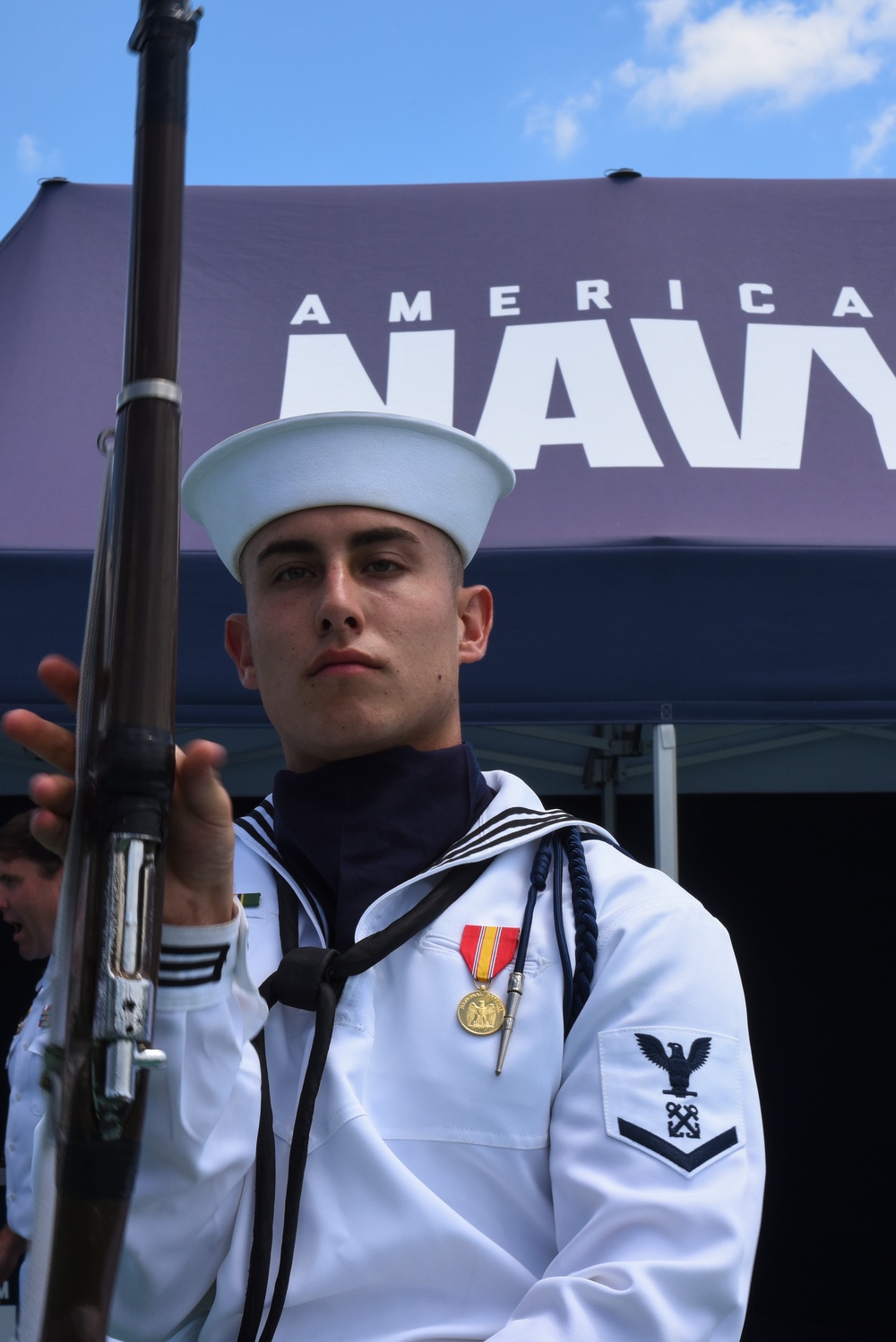 Navy Cerimonial Guard Performs at Dayton Air Show