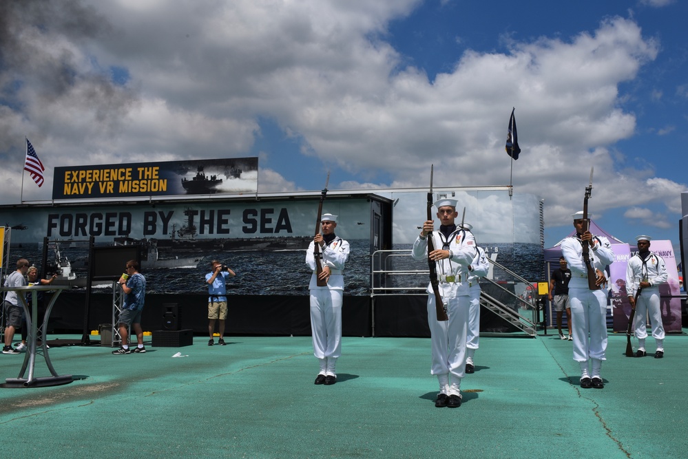 U.S. Navy Ceremonial Guard Performs at Dayton Air Show