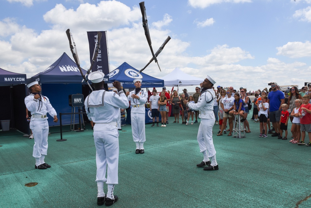 U.S. Navy Ceremonial Guard Performs at Dayton Air Show