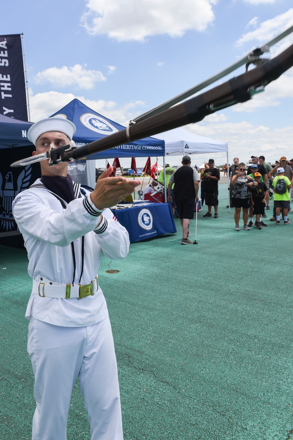 U.S.Navy Ceremonial Guard Performs at Dayton Air Show