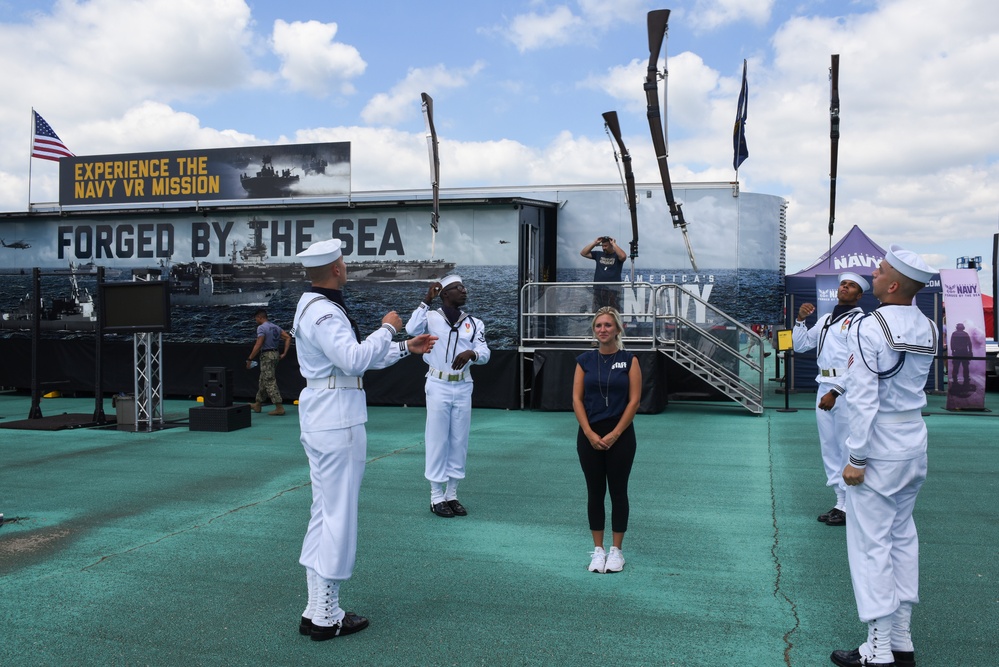 U.S.Navy Ceremonial Guard Performs at Dayton Air Show