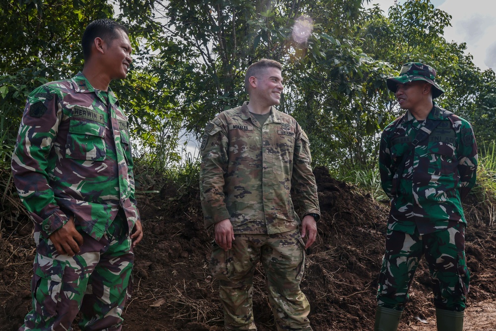 Soldiers from the 130th Engineer Brigade, TNI conducts rout survey