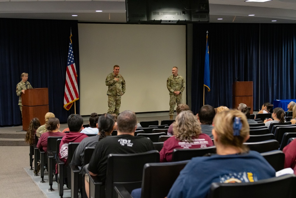 Administration, Teachers from Pyramid Lake Junior/Senior Tribal High School tour Nevada Air Guard Base