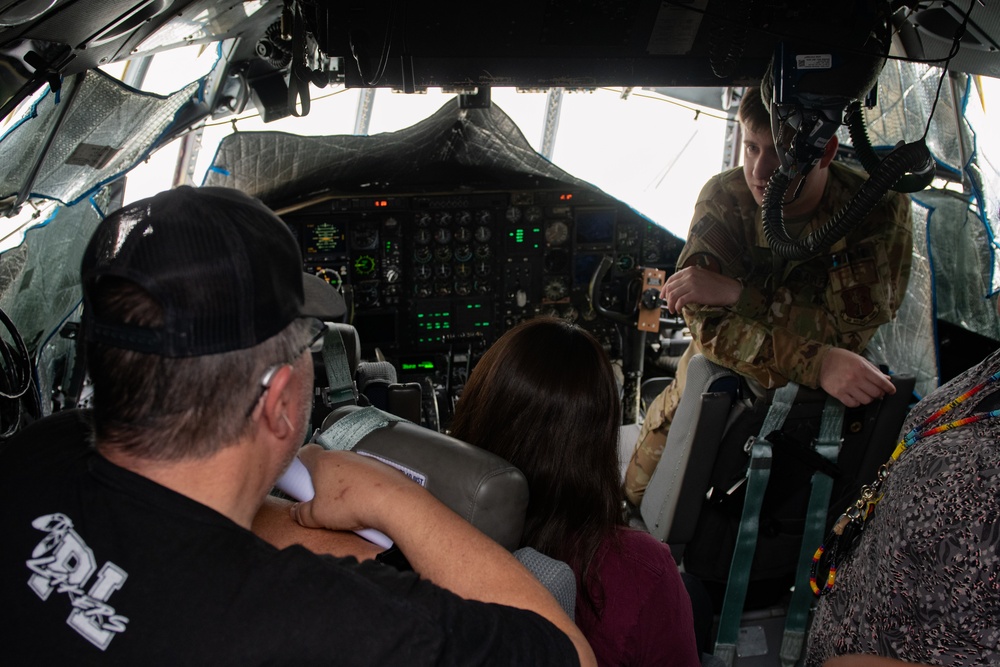 Administration, Teachers from Pyramid Lake Junior/Senior Tribal High School tour Nevada Air Guard Base