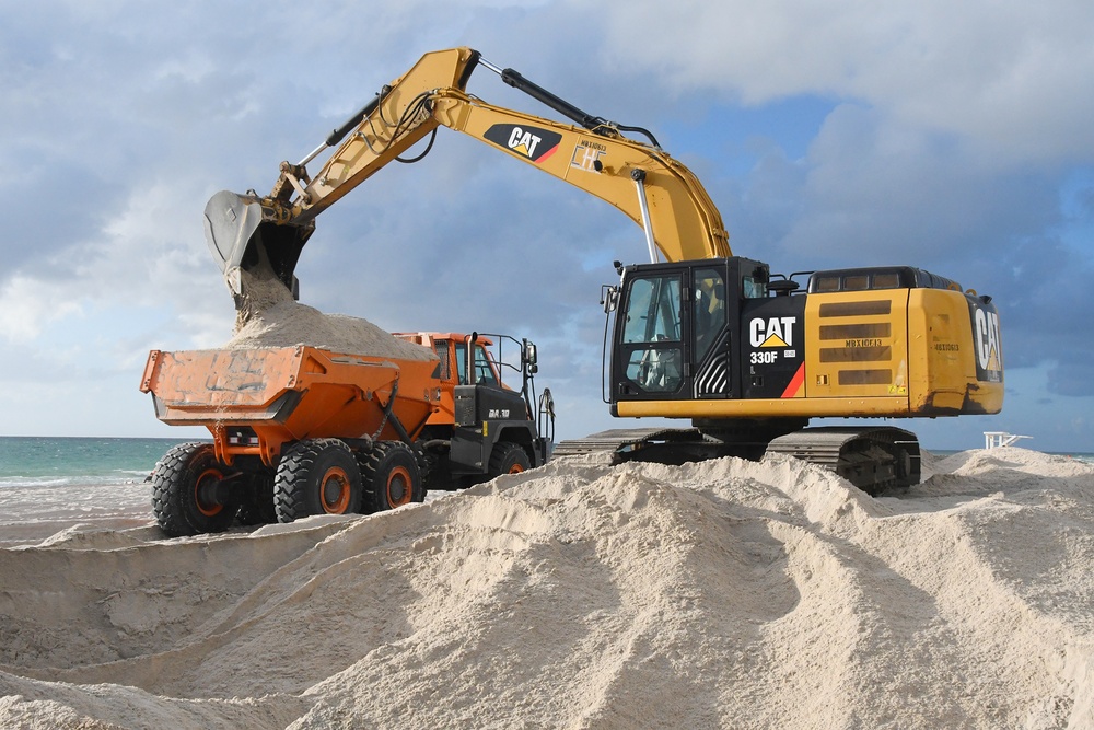 Jacksonville District continues beach placement on Indian Beach Park segment of Miami Beach shoreline protection Project