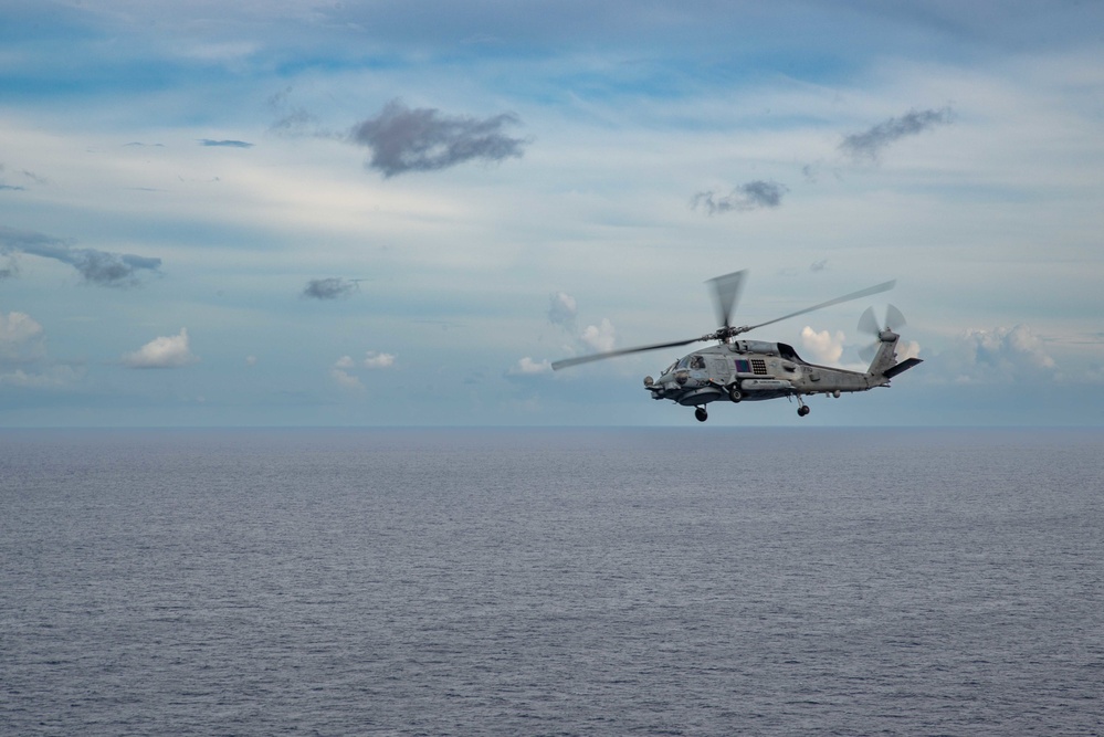 Helicopter Maritime Strike Squadron (HSM) 77 conducts change of command ceremony