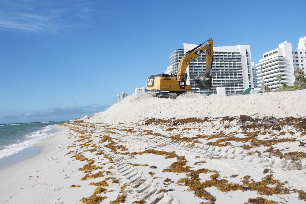 Jacksonville District continues beach placement on Indian Beach Park segment of Miami Beach shoreline protection Project