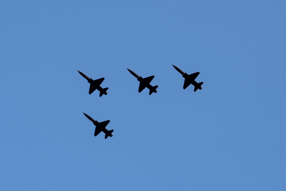 Beale AFB flies over the Lamar Hunt U.S. Open Cup semifinals match