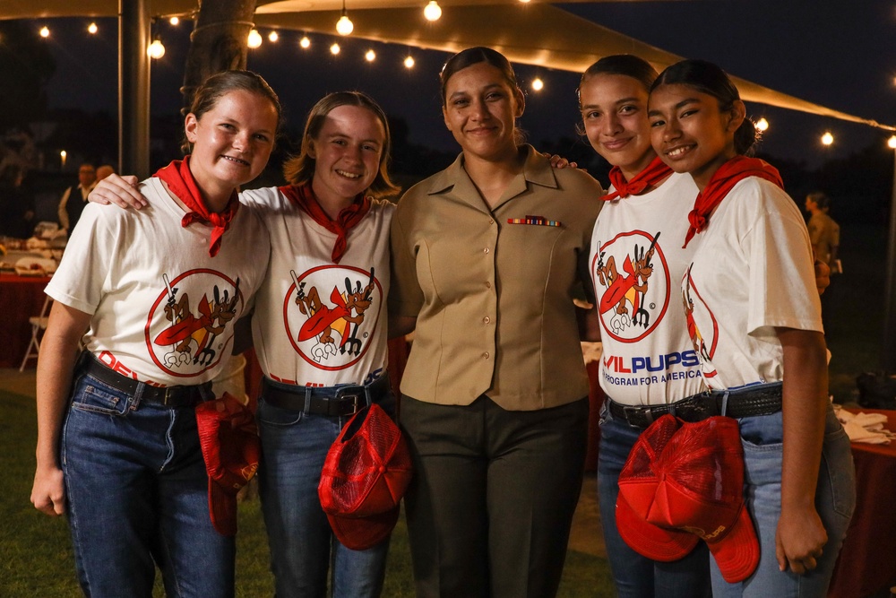 Col. Whitley acknowledges Devil Pups during awards ceremony