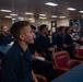USS America (LHA 6) Briefs Midshipmen On Daily Operations