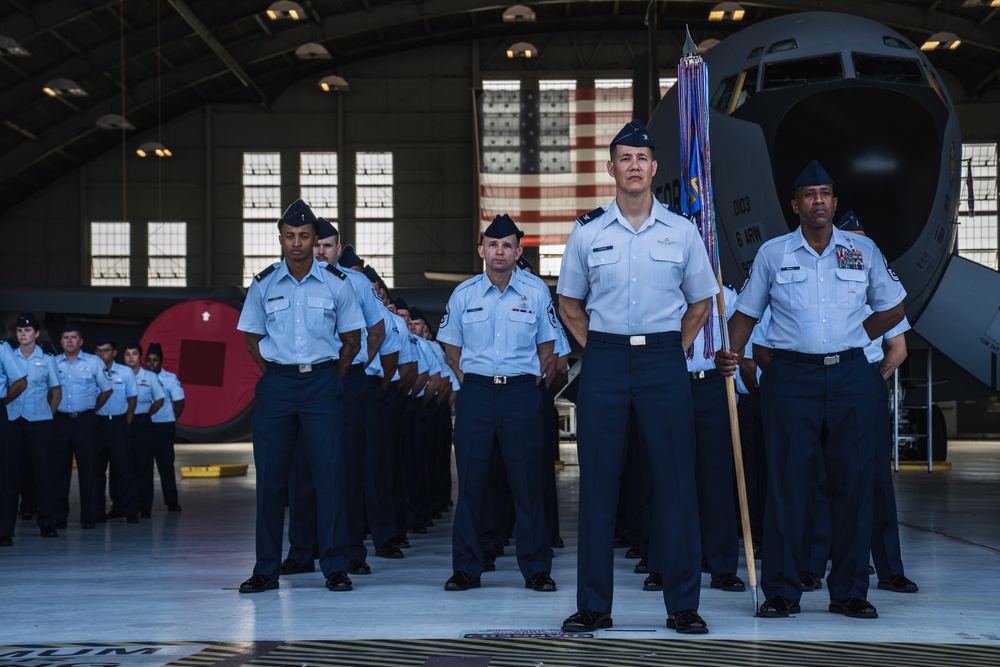 6th Air Refueling Wing change of command