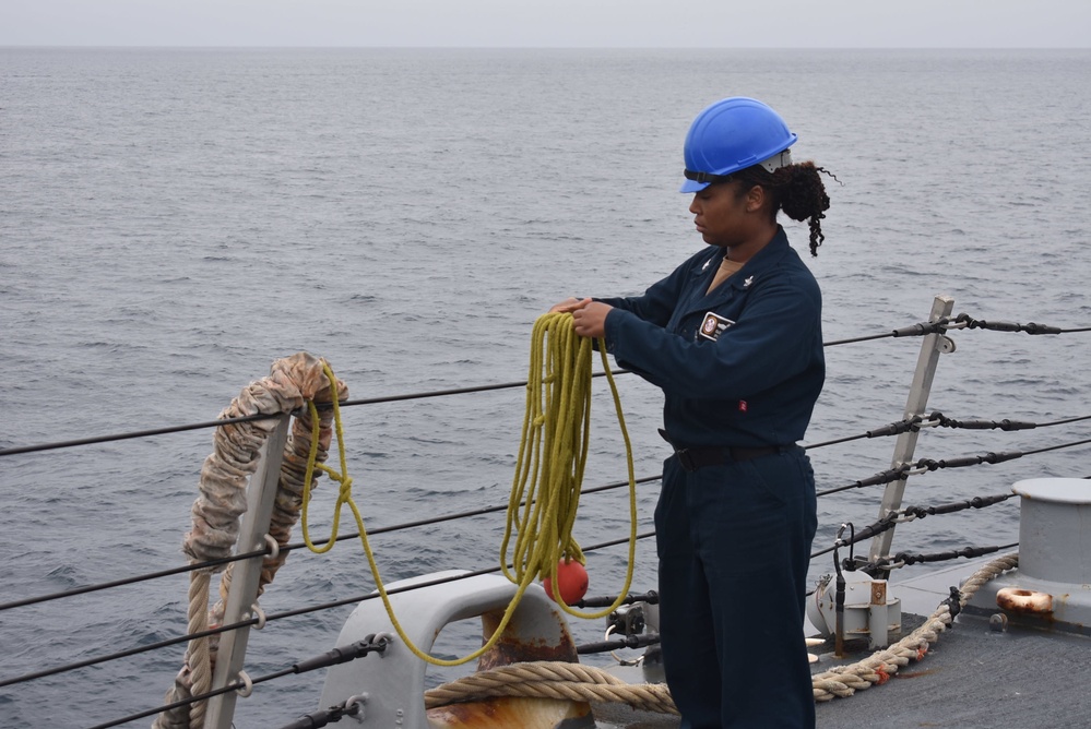 USS Billings Pulls Into Manta, Ecuador