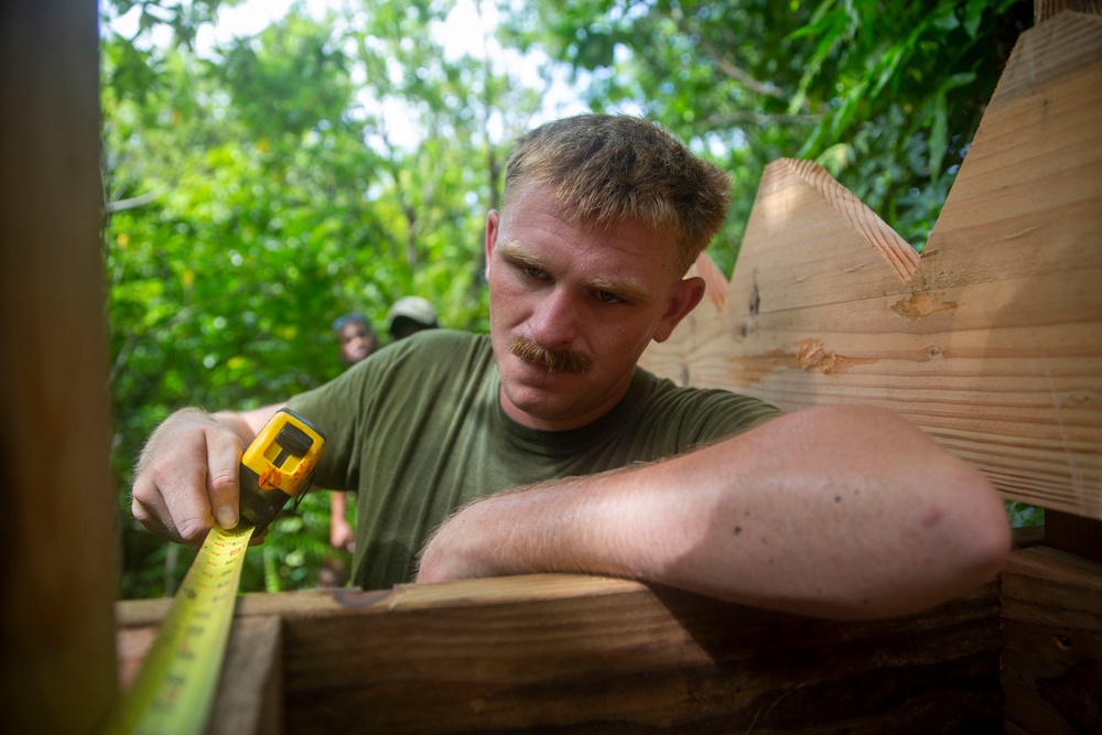 U.S. Marines work with Palauans to reconstruct a pathway to a Peleliu Memorial | Task Force Koa Moana 22