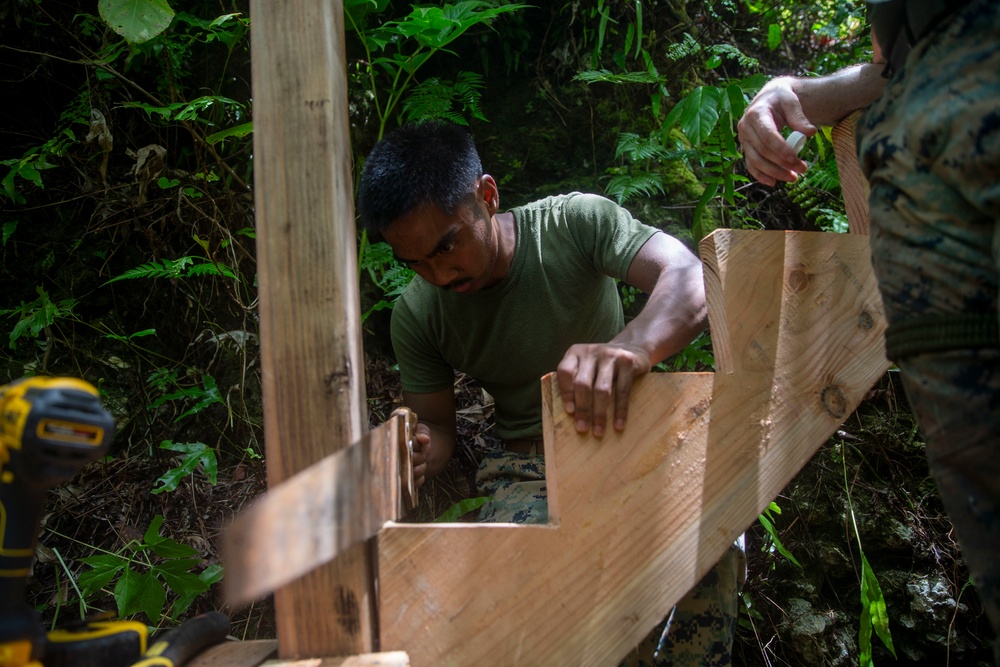 U.S. Marines work with Palauans to reconstruct a pathway to a Peleliu Memorial | Task Force Koa Moana 22