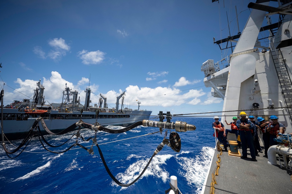 USCGC Midgett conducts refueling-at-sea