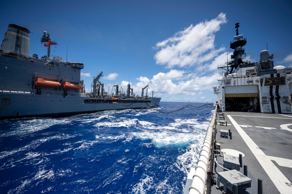 USCGC Midgett conducts refueling-at-sea