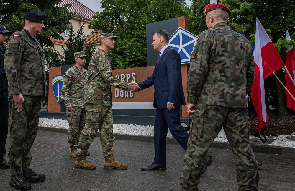 Forward Operating Site Poznan renaming ceremony