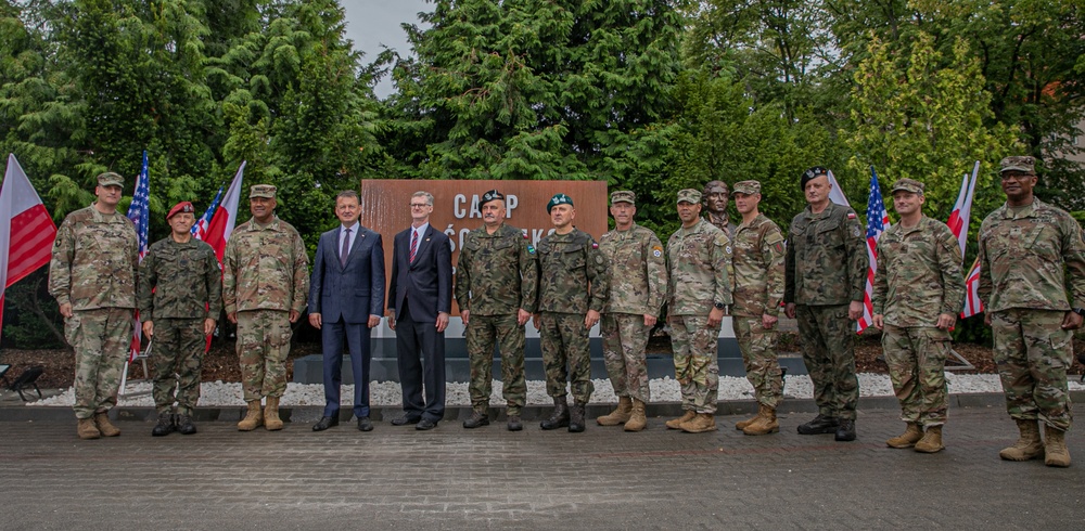 Forward Operating Site Poznan renaming ceremony