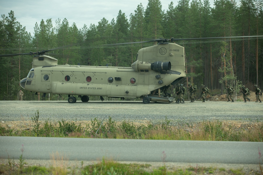 U.S., Finnish, and Norwegian Soldiers Participate in Exercise Ryske 22