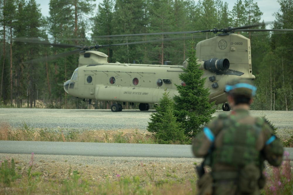 U.S., Finnish, and Norwegian Soldiers Participate in Exercise Ryske 22