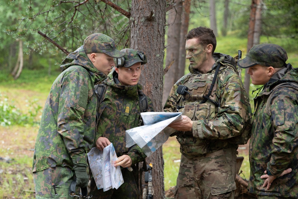 U.S., Finnish, and Norwegian Soldiers Participate in Exercise Ryske 22