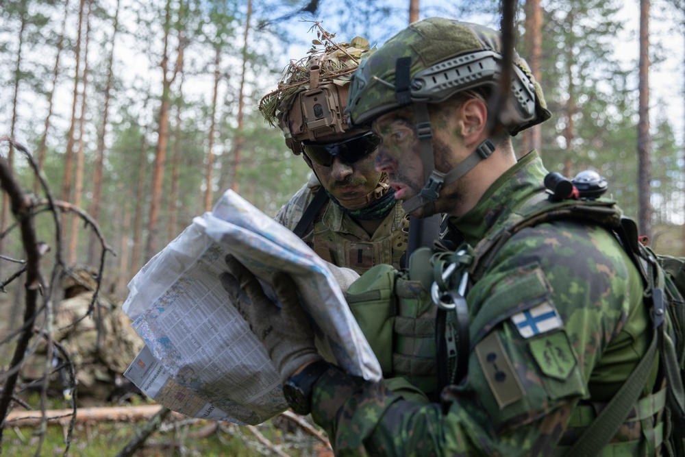 U.S., Finnish, and Norwegian Soldiers Participate in Exercise Ryske 22