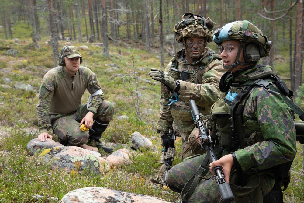 U.S., Finnish, and Norwegian Soldiers Participate in Exercise Ryske 22