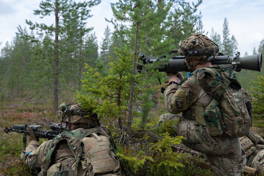 U.S., Finnish, and Norwegian Soldiers Participate in Exercise Ryske 22