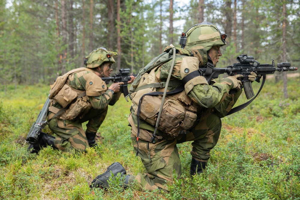 U.S., Finnish, and Norwegian Soldiers Participate in Exercise Ryske 22