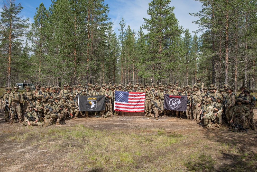 U.S., Finnish and Norwegian soldiers participate in Exercise Ryske 22