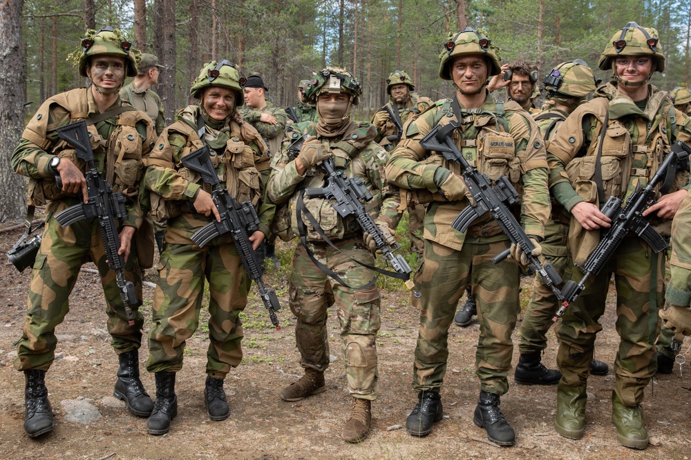 U.S., Finnish and Norwegian soldiers participate in Exercise Ryske 22