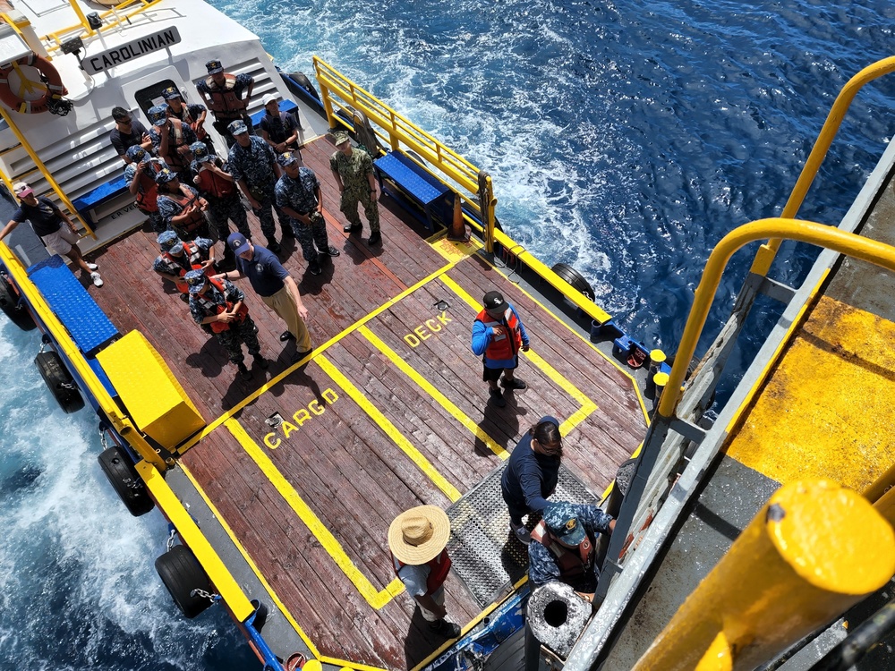 Youth Visit Military Sealift Command Ship, Learn of Life At Sea