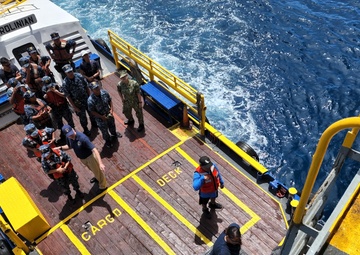 Youth Visit Military Sealift Command Ship, Learn of Life At Sea