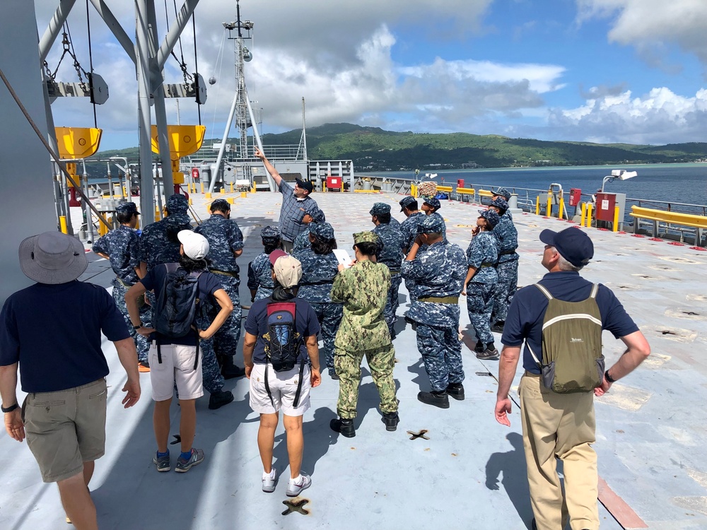 Youth Visit Military Sealift Command Ship, Learn of Life At Sea