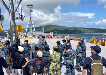 Youth Visit Military Sealift Command Ship, Learn of Life At Sea