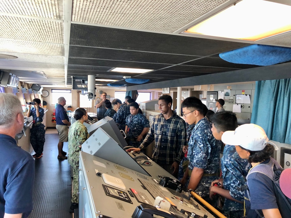 Youth Visit Military Sealift Command Ship, Learn of Life At Sea