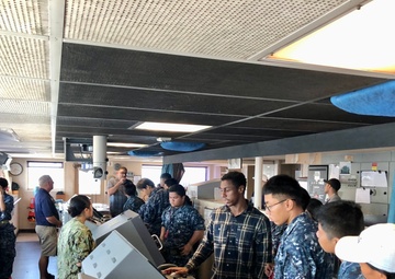 Youth Visit Military Sealift Command Ship, Learn of Life At Sea
