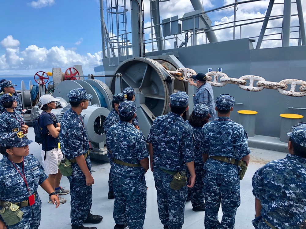 Youth Visit Military Sealift Command Ship, Learn of Life At Sea