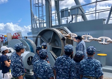 Youth Visit Military Sealift Command Ship, Learn of Life At Sea