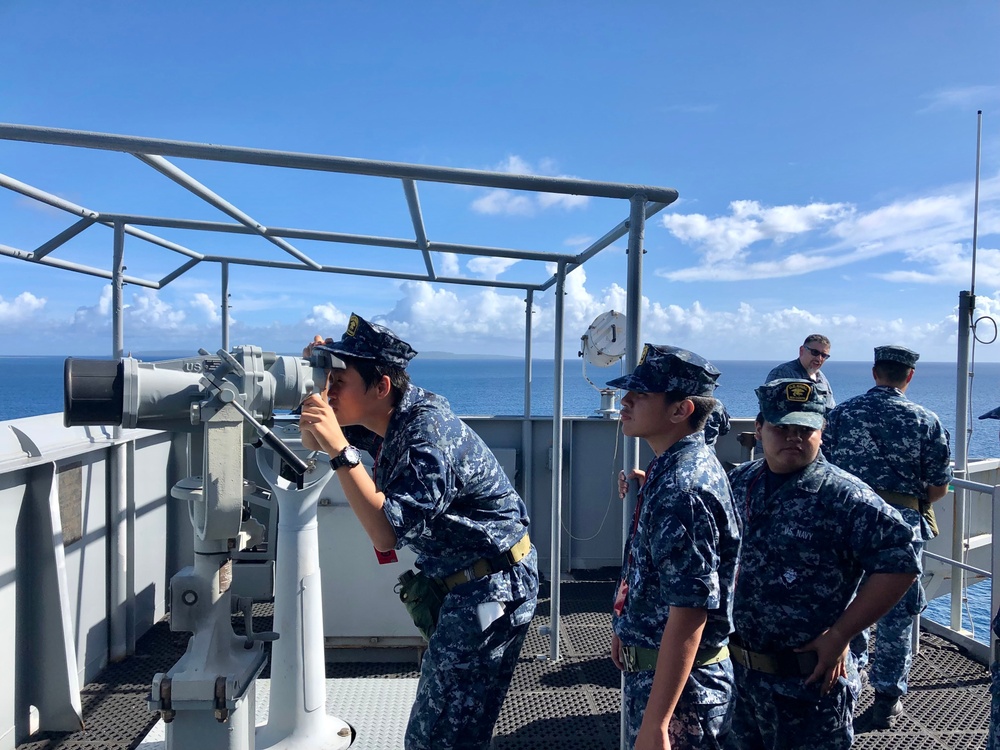 Youth Visit Military Sealift Command Ship, Learn of Life At Sea