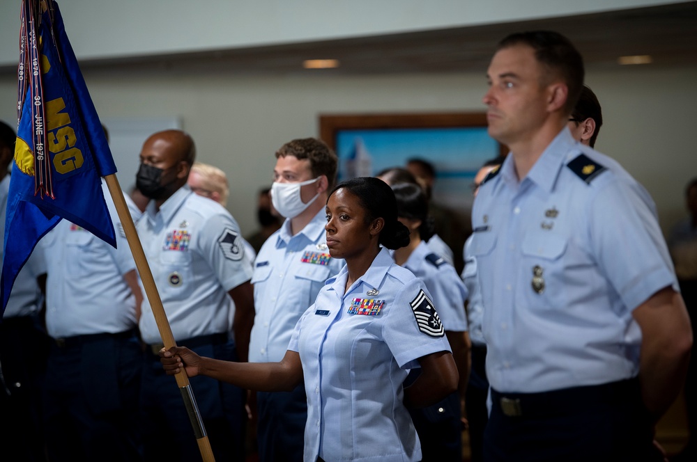 96th MSG change of command