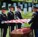 Military Funeral Honors with Funeral Escort are Conducted for U.S. Army 1st Lt. Myles W. Esmay in Section 36