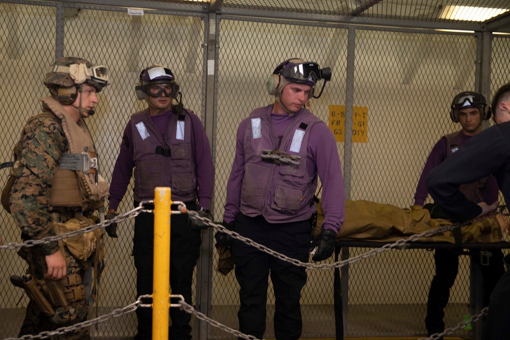 USS Tripoli Mass Causality Drill