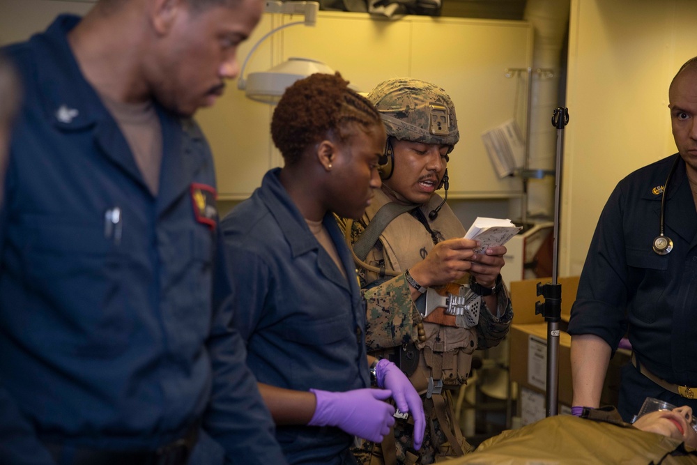 USS Tripoli Mass Causality Drill