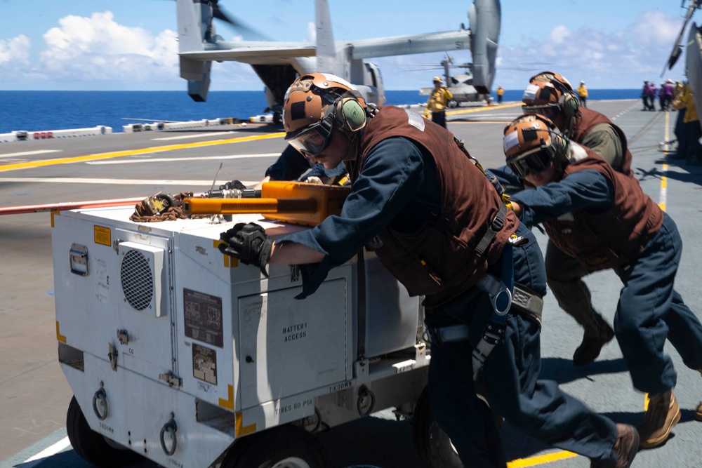 USS Tripoli Flight Operations