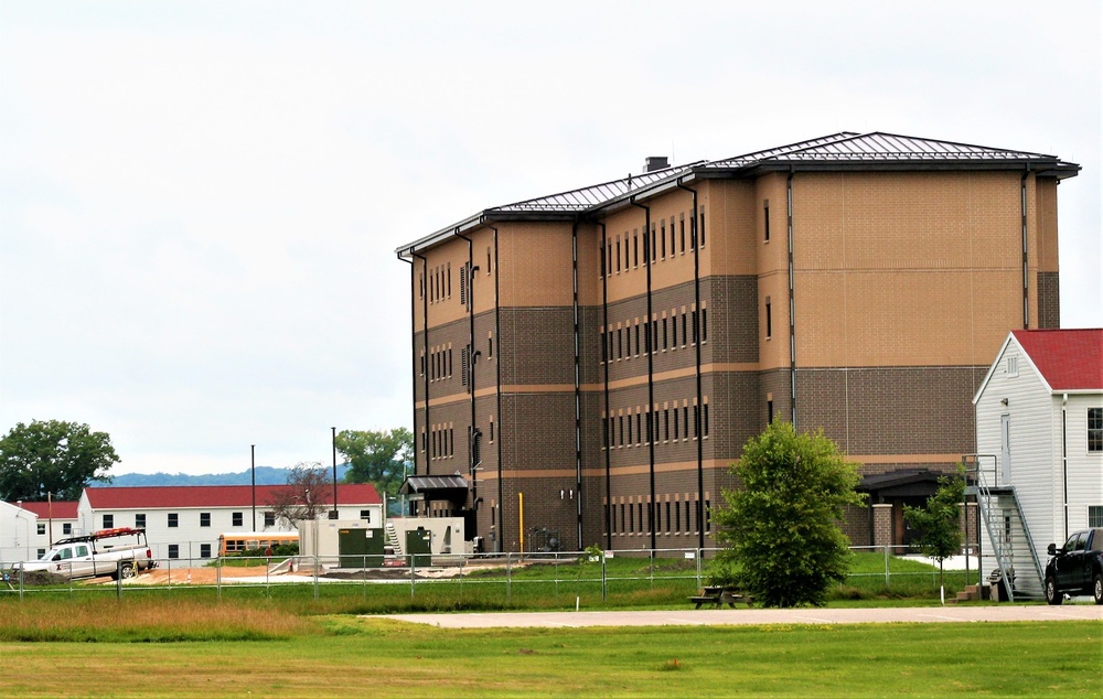 August 2022 barracks construction operations at Fort McCoy