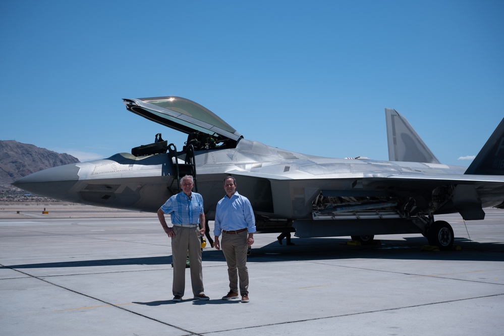 Retired Col. John “JB” Stone visits Nellis AFB to give out Red Flag-Nellis award