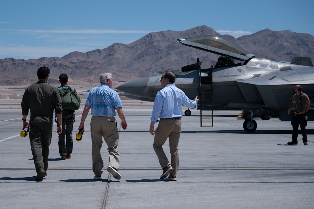 Retired Col. John “JB” Stone visits Nellis AFB to give out Red Flag-Nellis award